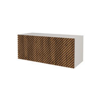 LOWBOARD ZENO-W 100x40x41 cm - Weiß / Schwarz - Schwarz, Holzwerkstoff (100/40/41cm) - ALTDECOR