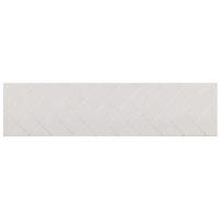 TEPPICH Weiß Rhombusse Moderne (60 x 240 x 2,2 cm) - Weiß, Kunststoff (60/240cm) - DKD Home Decor