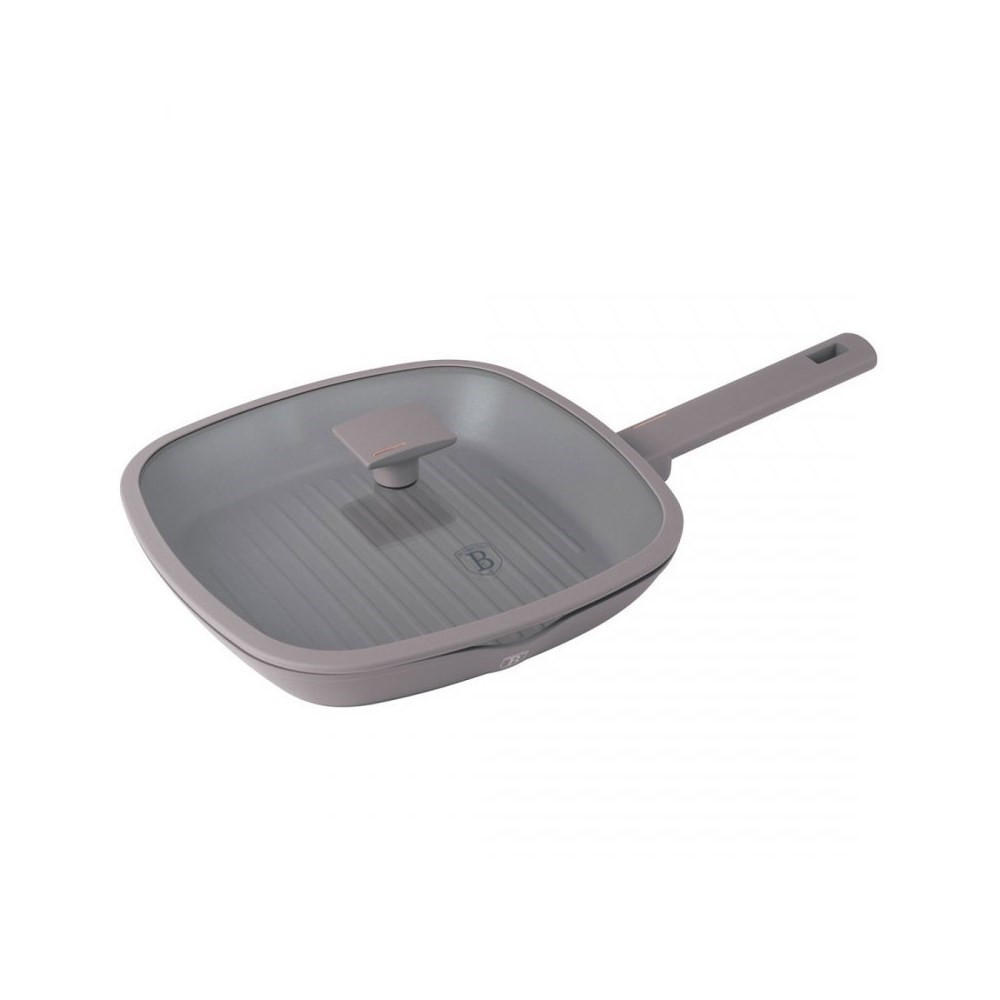 GRILLPFANNE Grau 28/28/4.1 cm BH8097 - Grau, Metall (41cm) - Berlinger Haus