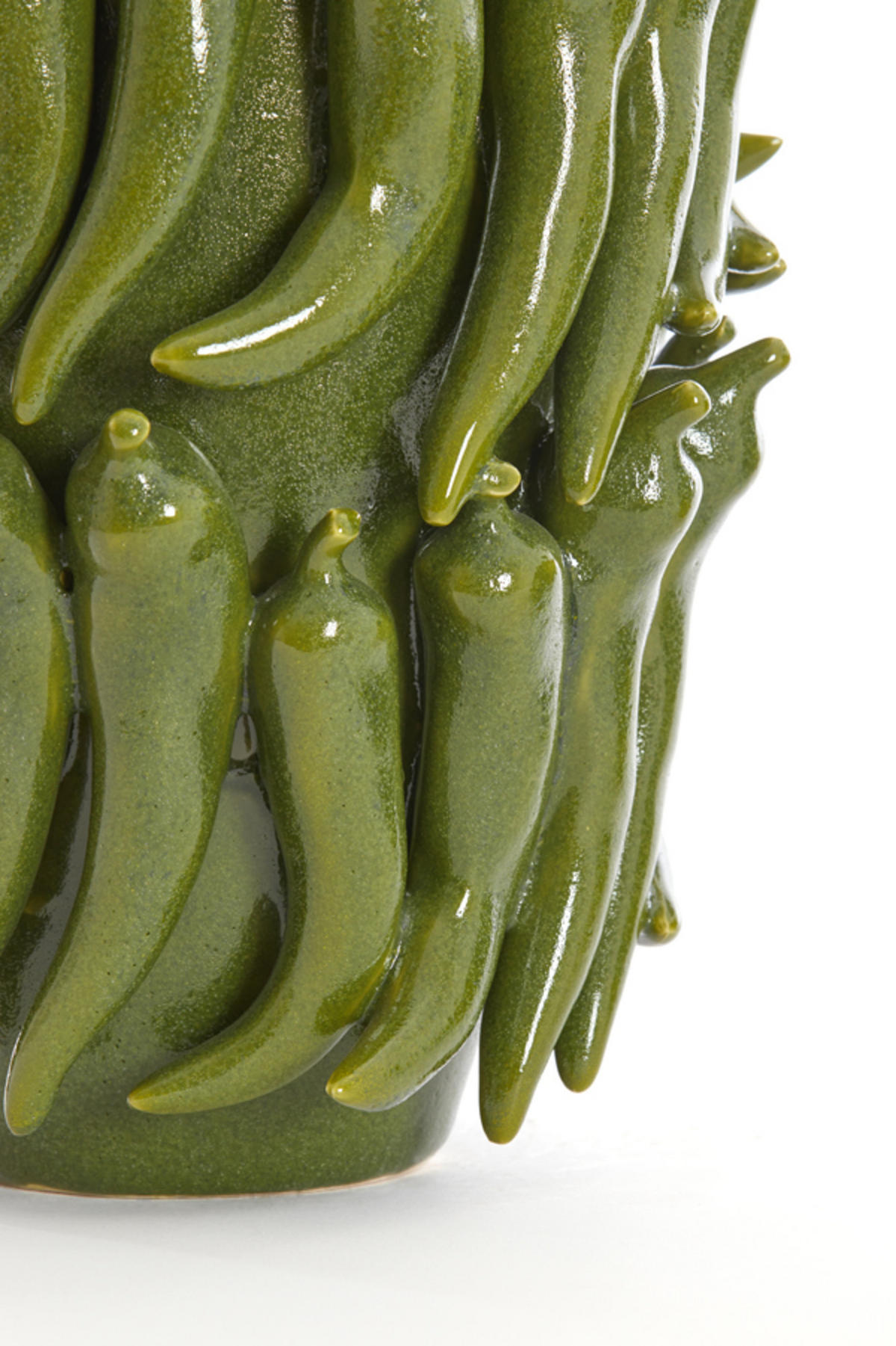 VASE Pfeffergrün Ø26,5/39 cm - Grün, Keramik (39cm) - Light & Living