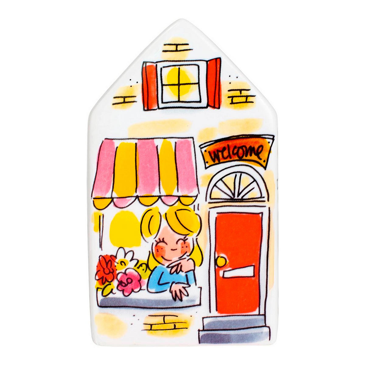 SPARDOSEN Häuschen in Bunt - 14cm - Multicolor, Keramik (8/14/8cm) - Blond Amsterdam