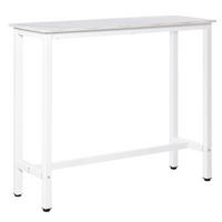 BARTISCH DE-14789 120x40 cm mit Marmor-Optik Weiß - Weiß, Holzwerkstoff (120/40/100cm) - ComfortXL