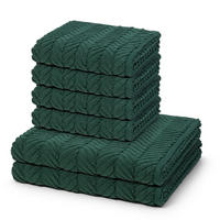 FROTTIERSET Sensual Skin Zopf 6-teilig - Dunkelgrün, Textil (50/100cm) - Ross