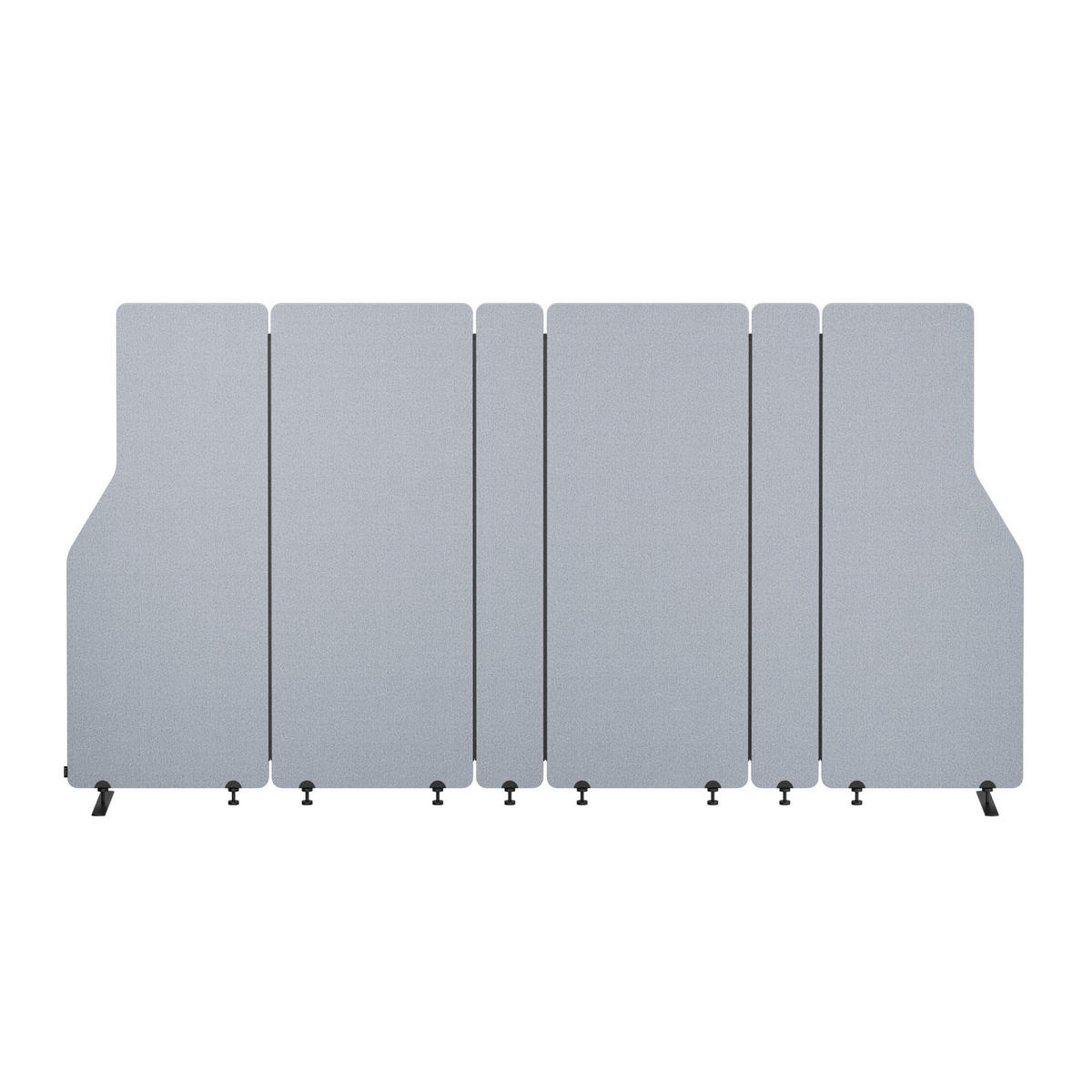 AKUSTIKSCHUTZWAND SADIE - Grau, Metall (280/145/2cm) - Jan Nowak