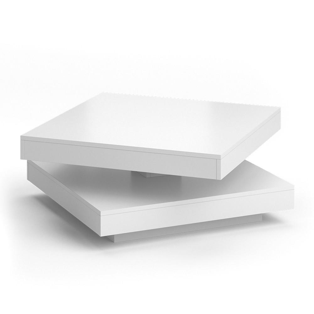 COUCHTISCH Elias Weiß 70 x 70 cm - Weiß, Holzwerkstoff (70/70/34cm) - Vicco