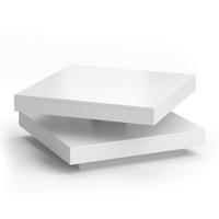COUCHTISCH Elias Weiß 70 x 70 cm - Weiß, Holzwerkstoff (70/70/34cm) - Vicco