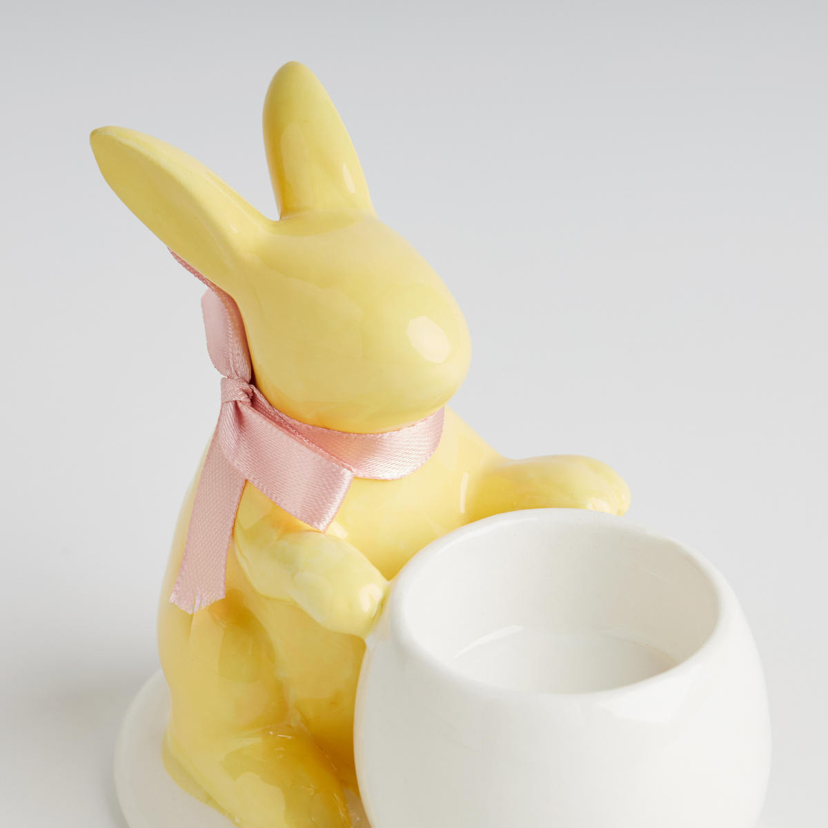 KERZENSTÄNDER Owala - Gelb, Keramik (11.5/11.5/8cm) - home&you