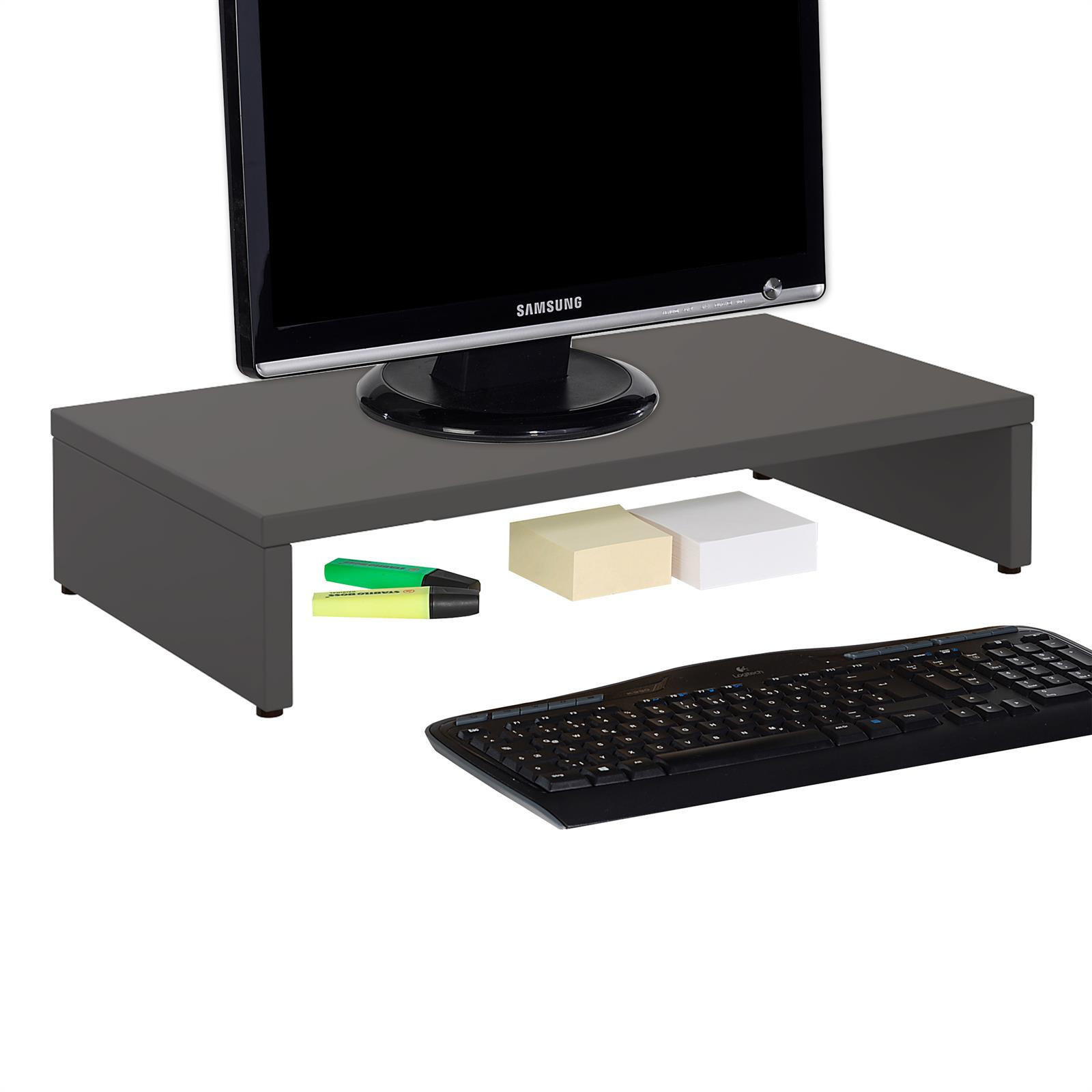 MONITORSTÄNDER MONITOR - Grau, Holzwerkstoff (27/50/10cm) - CARO-Möbel