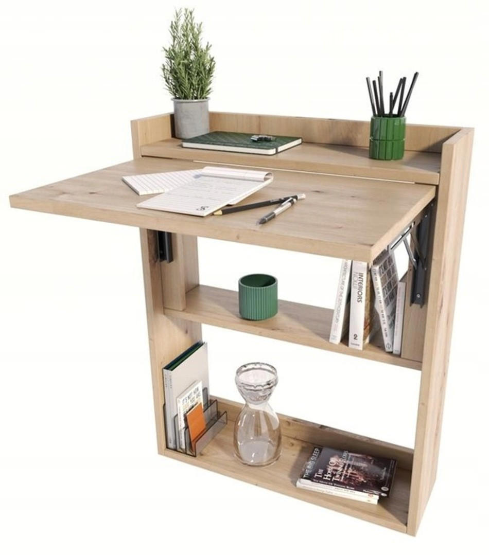 SCHREIBTISCH Klappbarer Wandregal Artisan Eiche 70/20/85 cm - Eiche Artisan, Holzwerkstoff (20/70/85cm) - Matkam Möbel