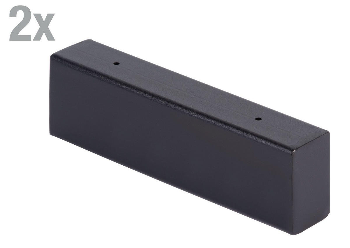 REGALTRÄGER als 2er Set Mona, Stahl in verschiedenen Trendfarben und Größen - Schwarz, Metall (4/6/30cm) - Alberts