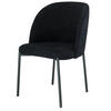 STUHL Kris bouclé schwarz - Schwarz, Textil/Metall (53/84/53cm) - INKA furniture