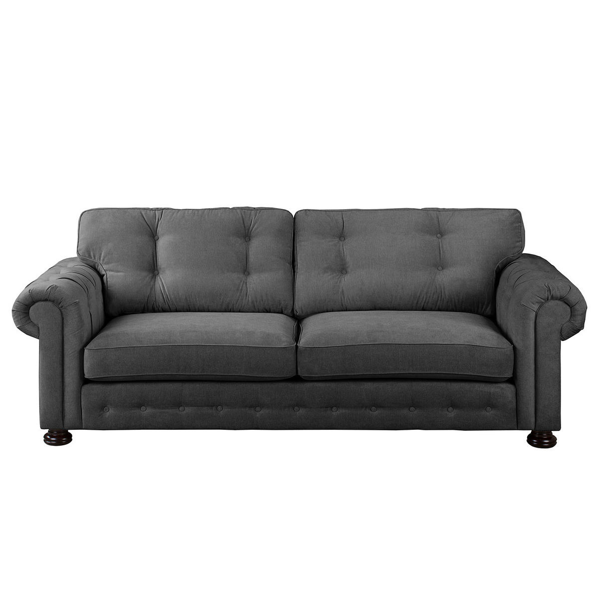 POLSTERGARNITUR (3-2-1) - Microfaser - Grau, Textil (1/1/1cm) - home24