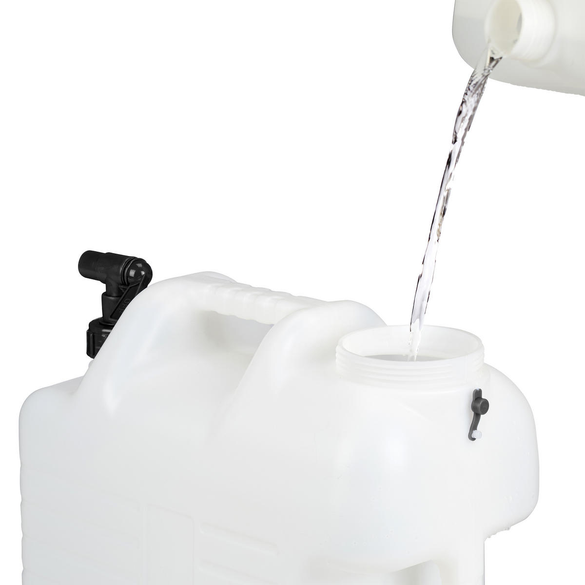 WASSERKANISTER - Weiß, Kunststoff (22/38/39cm) - Relaxdays