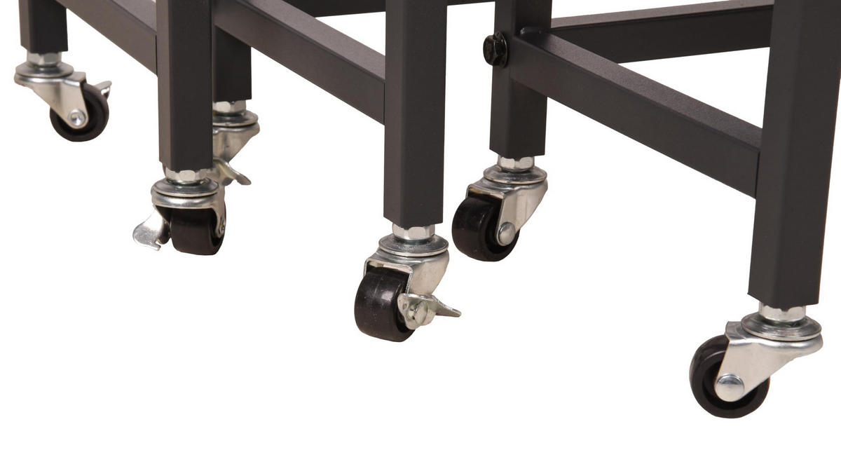 PFLANZBANK Jakob 3er Set Schwarz Stahl Blumenständer - Schwarz, Metall (20/45/70cm) - DELUKE