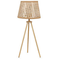 TISCHLAMPE Boetica 20/20/46 cm - Naturfarben, Naturmaterialien (20/20/46cm) - Beliani