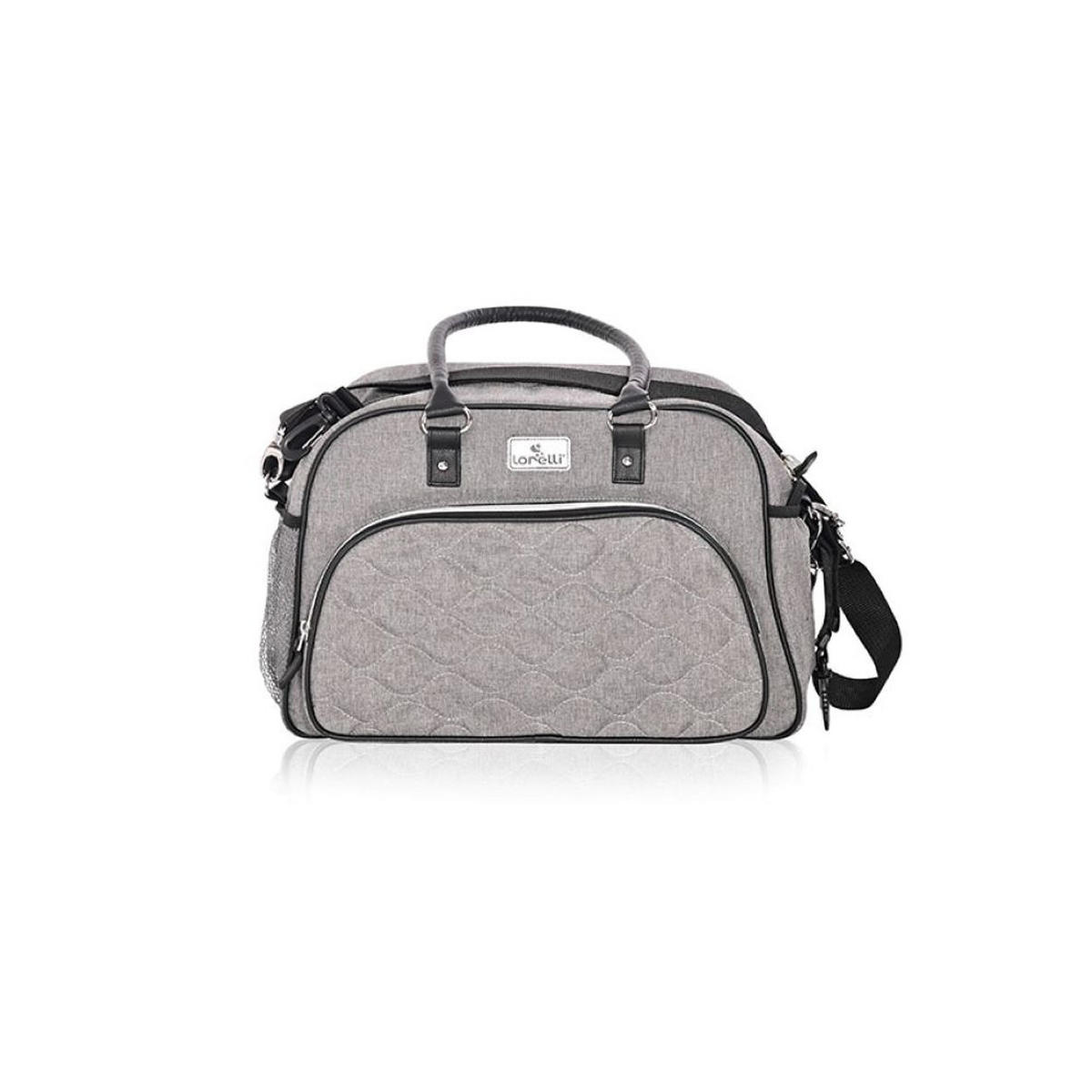WICKELTASCHE Viola grau wasserabweisend, Wickelunterlage, Seitentaschen, Reißverschluss - Grau, Textil (19/48/40cm) - Lorelli