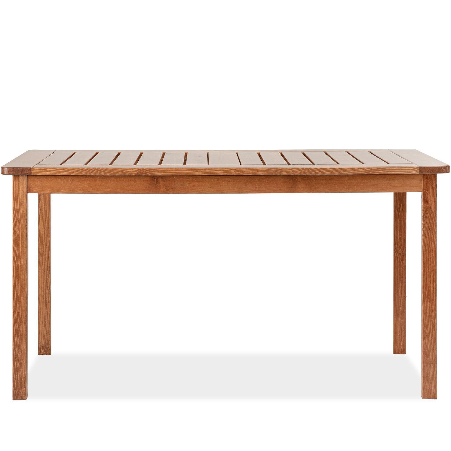 GARTENTISCH NYCTERE aus Kiefernholz, braun - Braun, Holz (140/77/75cm) - KONSIMO®