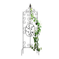 RANKGITTER - Schwarz, Metall (34.5/122/11cm) - Relaxdays