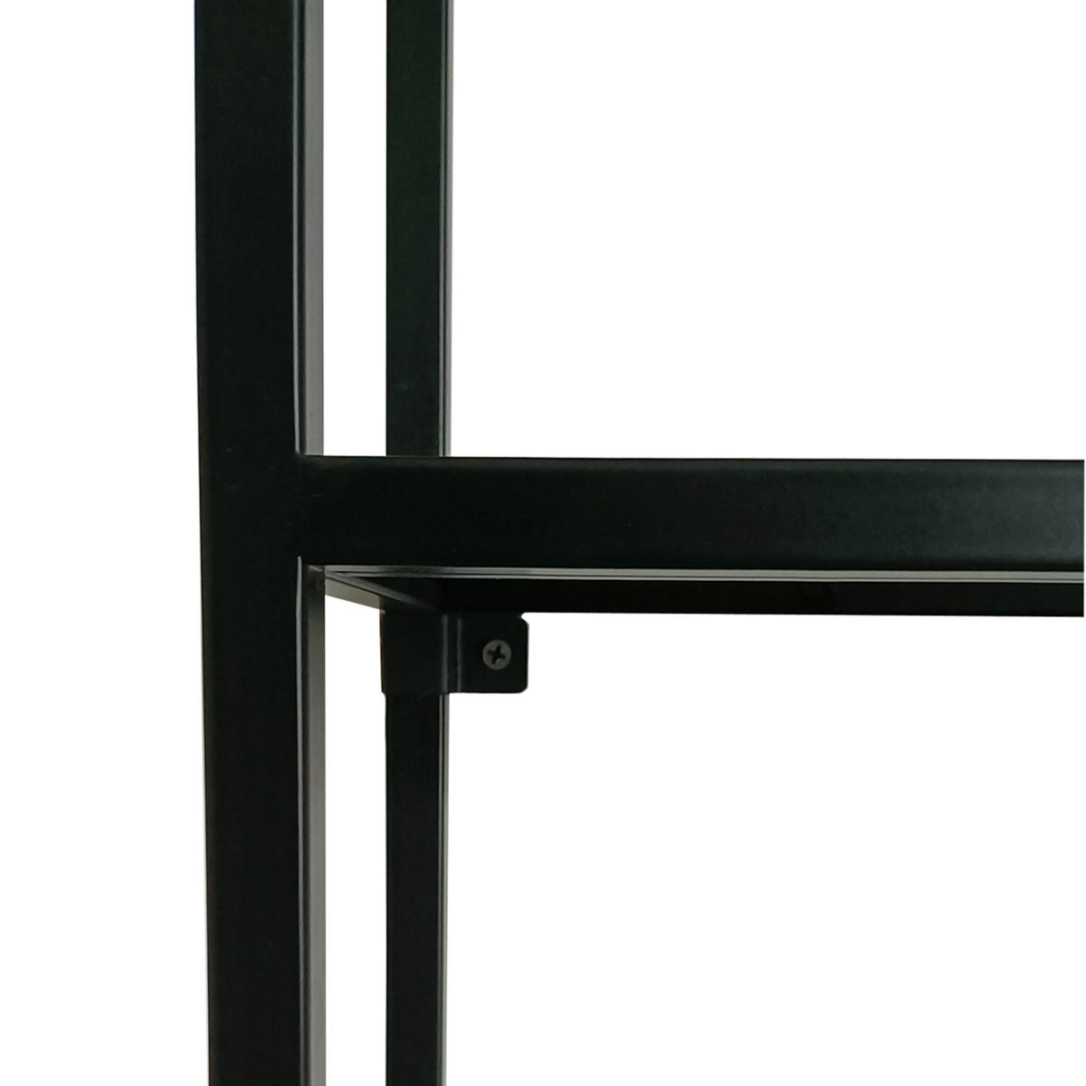 WANDREGAL Jämijärvi - Schwarz, Metall (80/180/18cm) - [en.casa]