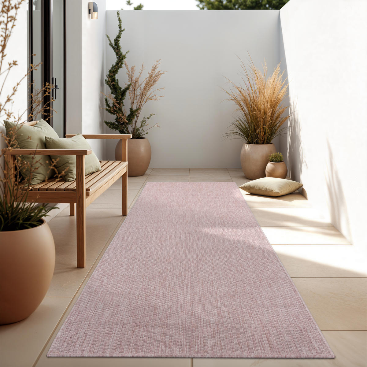 OUTDOORTEPPICH 80/250 cm Venedig 165 - Pink, Textil (80/250cm) - Paco Home