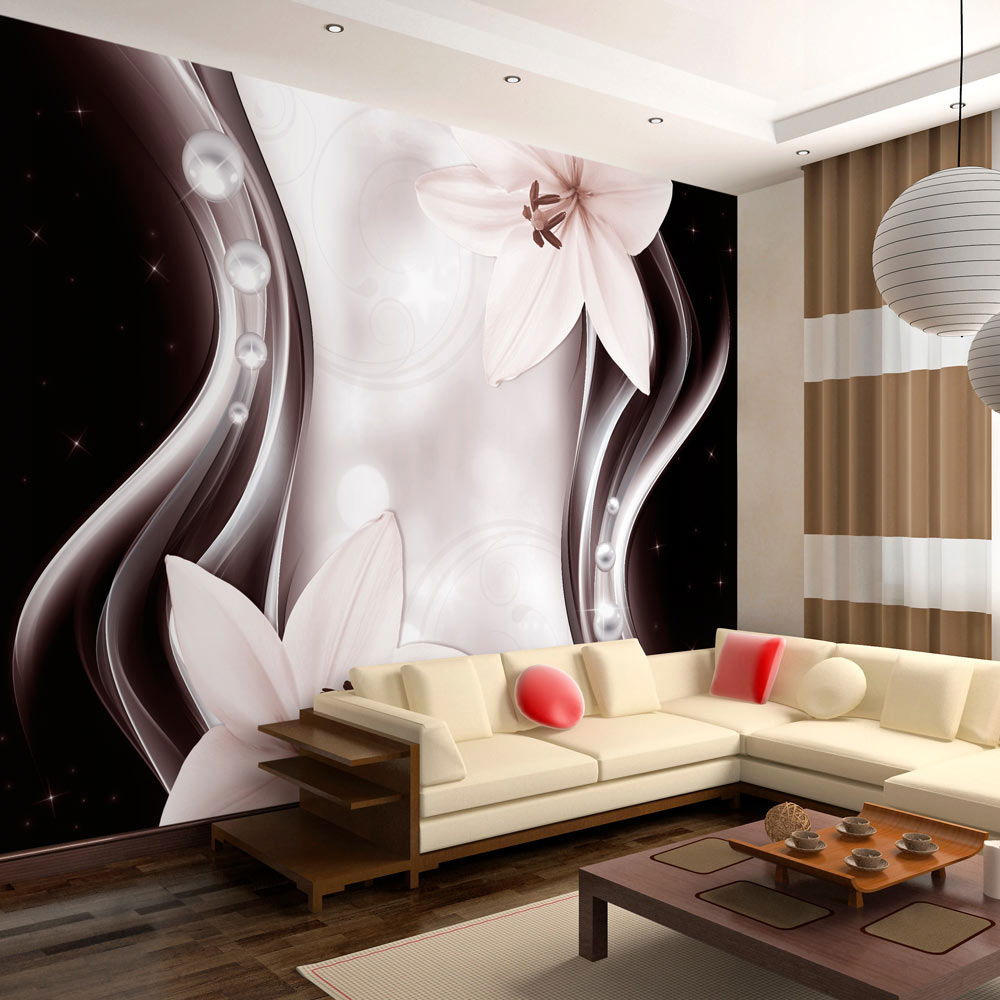 VLIESTAPETE Rosa 100/70 cm - Pink/Schwarz, Textil (100/1cm) - KUNSTLOFT