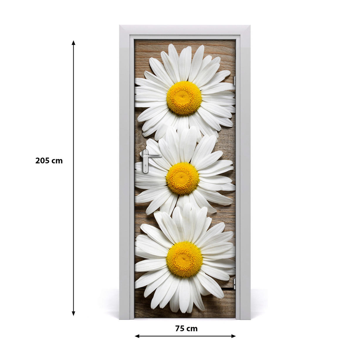 TÜRAUFKLEBER 75x205 cm Dekorativ für Türen - Gelb, Kunststoff (75/205/0.01cm) - TULUP