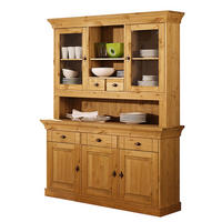 BUFFET - Kiefer massiv - Braun/Kieferfarben, Holz/Holzwerkstoff (143/197/45cm) - home24
