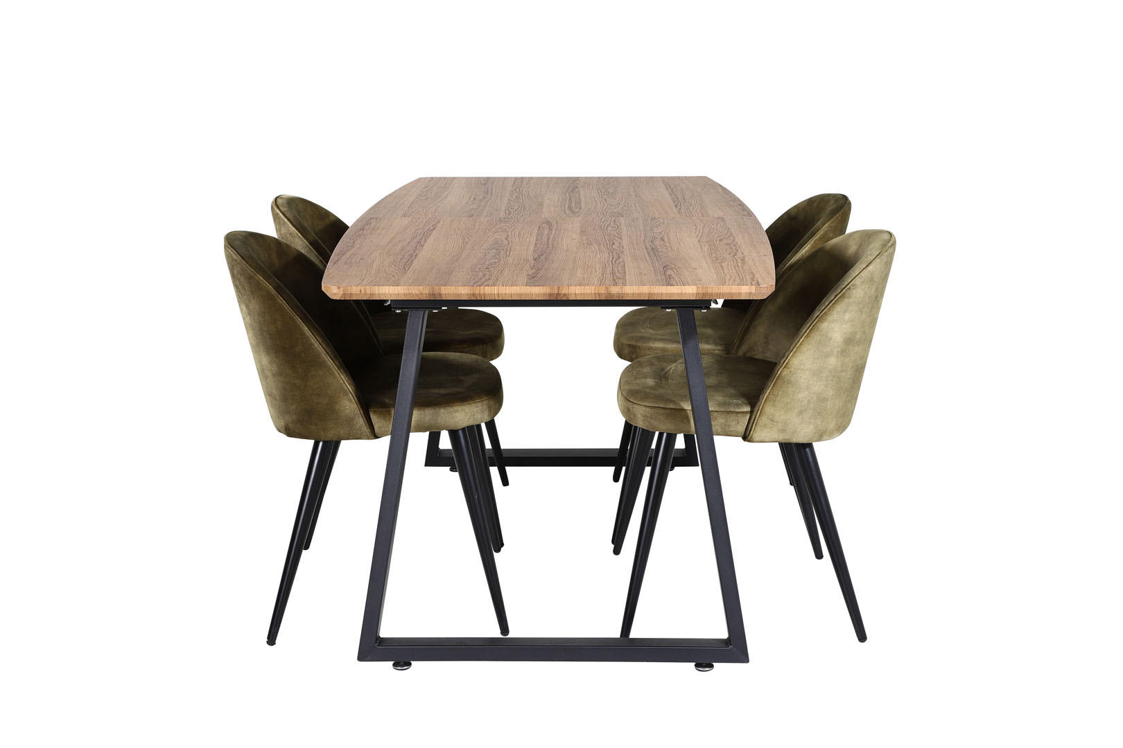 TISCHGRUPPE Grün - Grau, Holzwerkstoff (85/75/160cm) - ebuy24