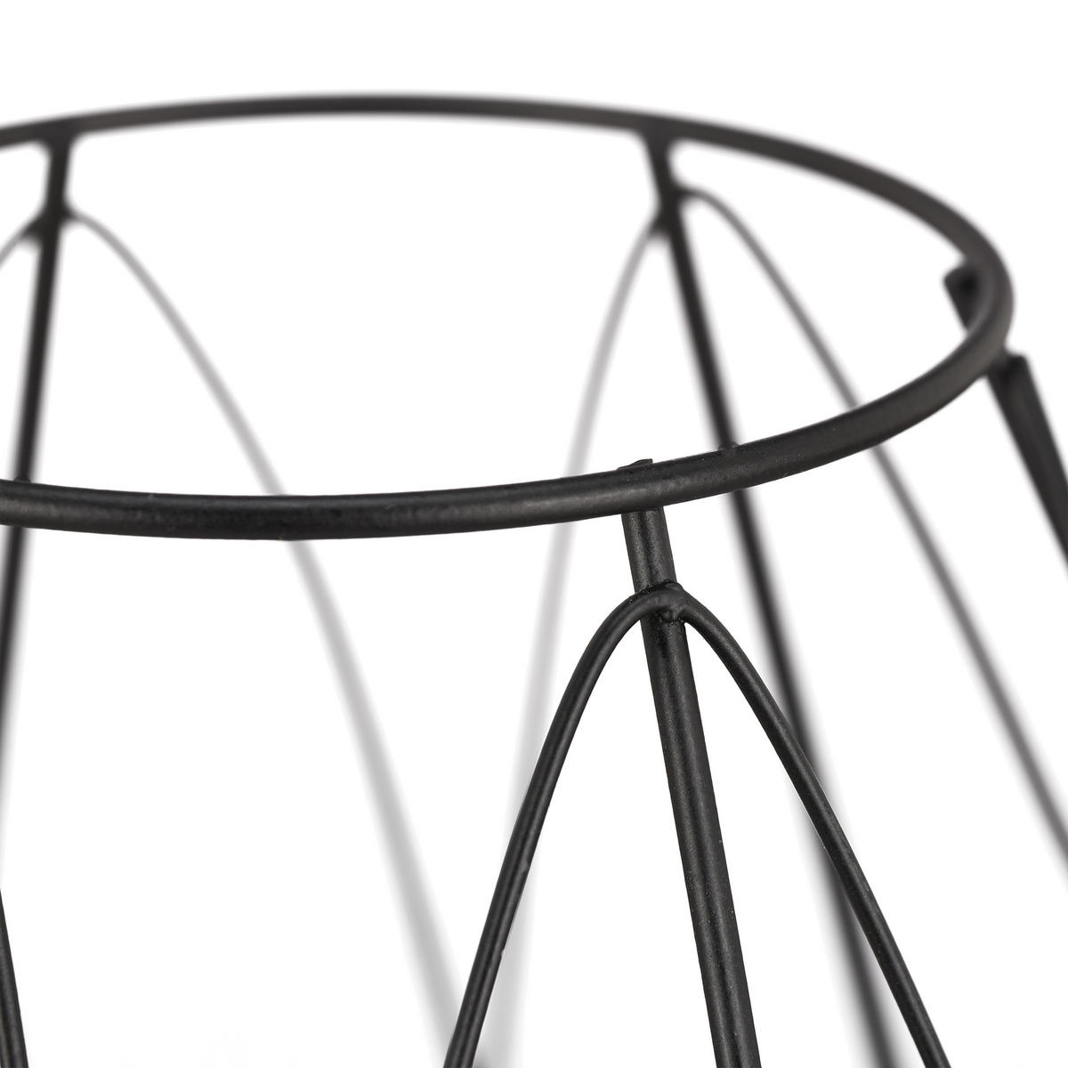 TEELICHTHALTER - Schwarz, Glas/Metall (14cm) - Relaxdays