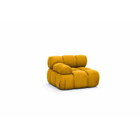 MODUL Seitlich, Für Modulares System, Stoff Salvador, Gelb, Links, Selia - Gelb, Holz (95/70/95cm) - Kaiser Möbel