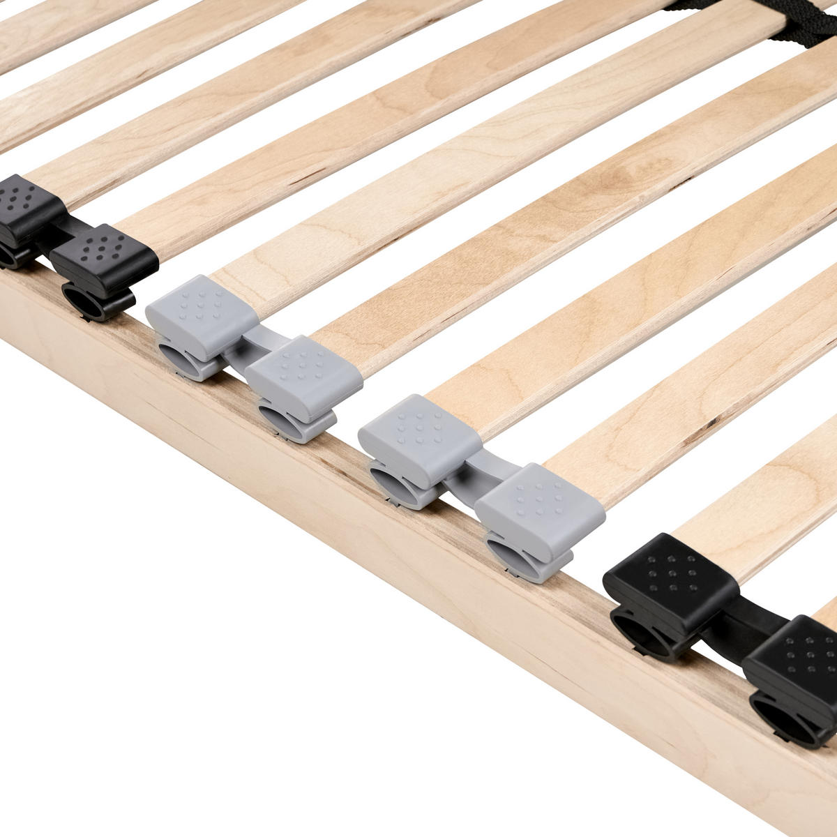 LATTENROST 90/200 cm Liry - Hellbraun/Braun, Holz (90/200cm) - Beliani