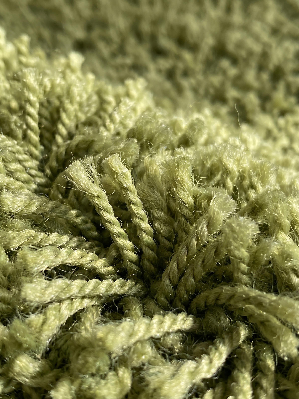 HOCHFLORTEPPICH RHEIN, einfarbig, aus Polypropylen, Grün, Ø 200 cm - Grün, Textil (200/200cm) - KADIMA DESIGN
