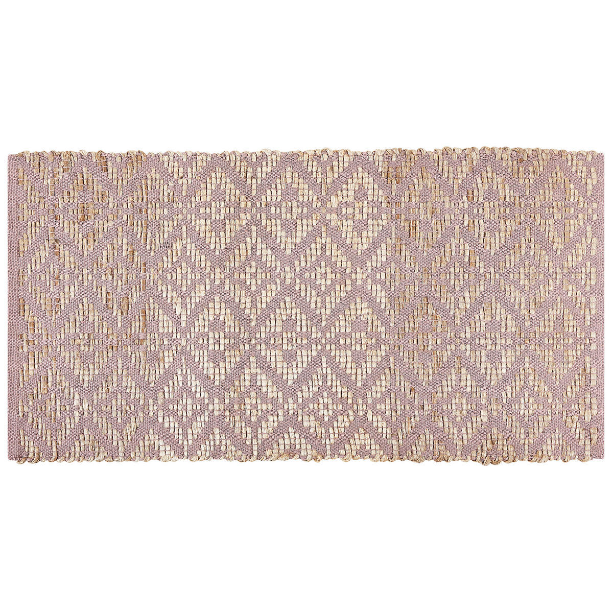 TEPPICH geflochten Gerze 150/80 cm - Pink, Textil (80/150cm) - Beliani