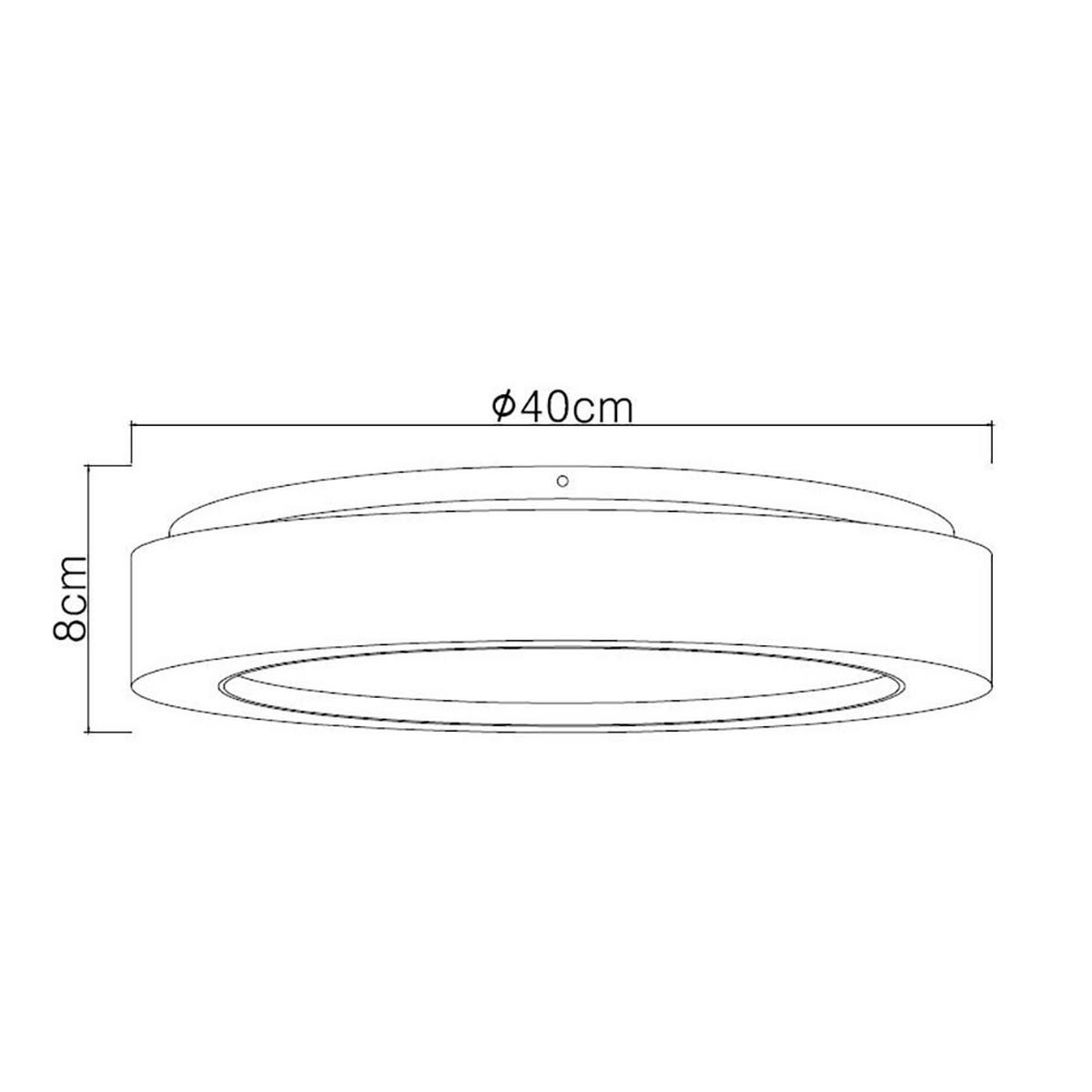 LED DECKENLEUCHTE Metall Silber Kristalloptik - Silberfarben, Metall (40/40/8cm) - Globo Lighting