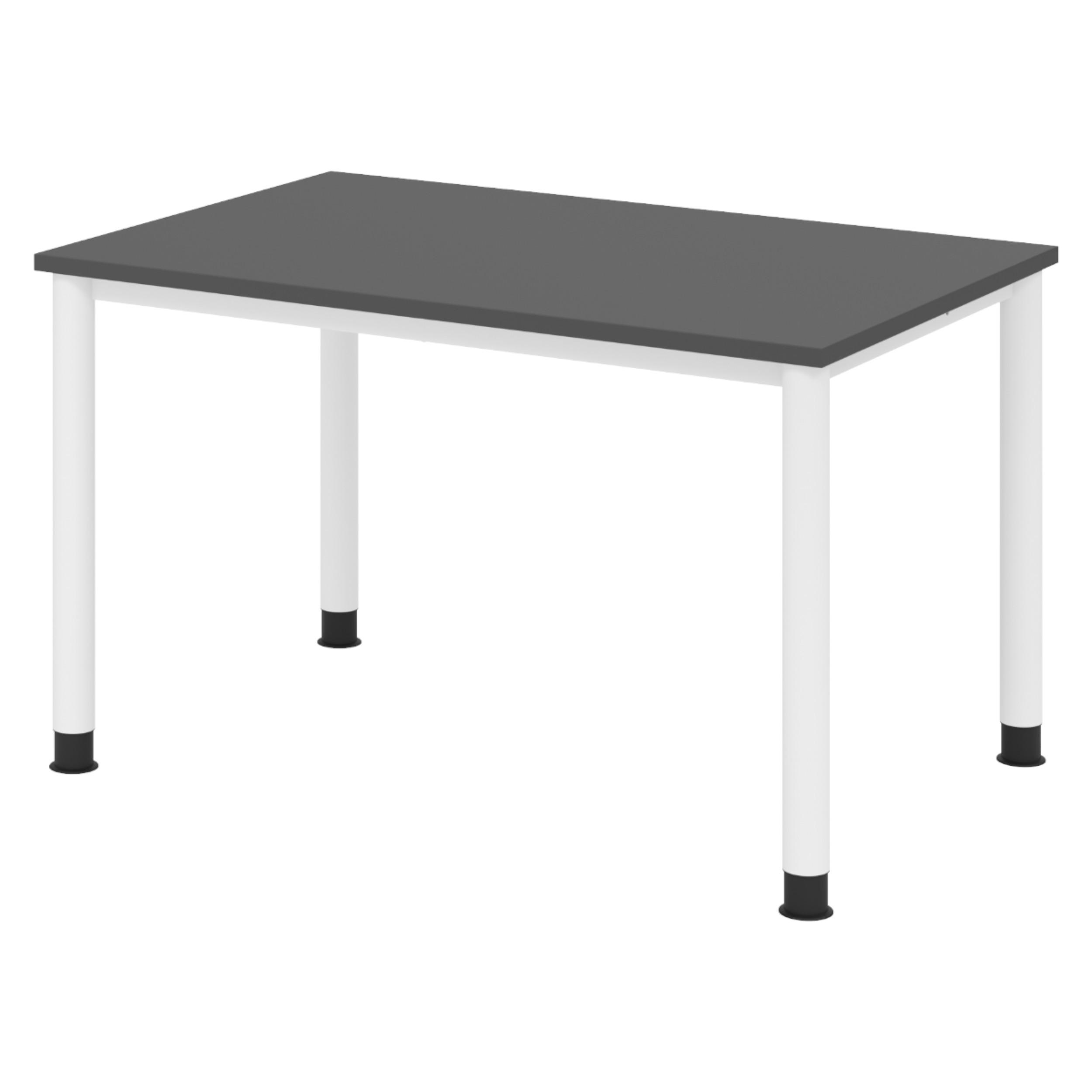 bümö Schreibtisch Graphit, Weiß 120x74x80 cm