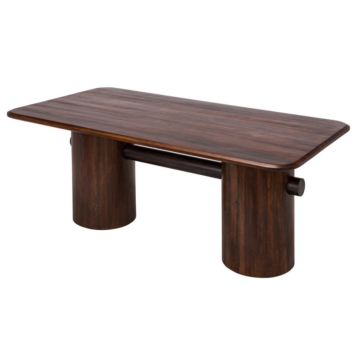 ESSTISCH - Mango massiv - Mango Braun - Braun, Holz (100/190/76cm) - home24