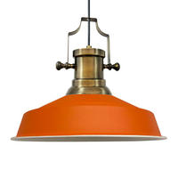 HÄNGELAMPE Asletl Industrial 40/36 cm - Orange, Metall (36/40/37cm) - Bamyum