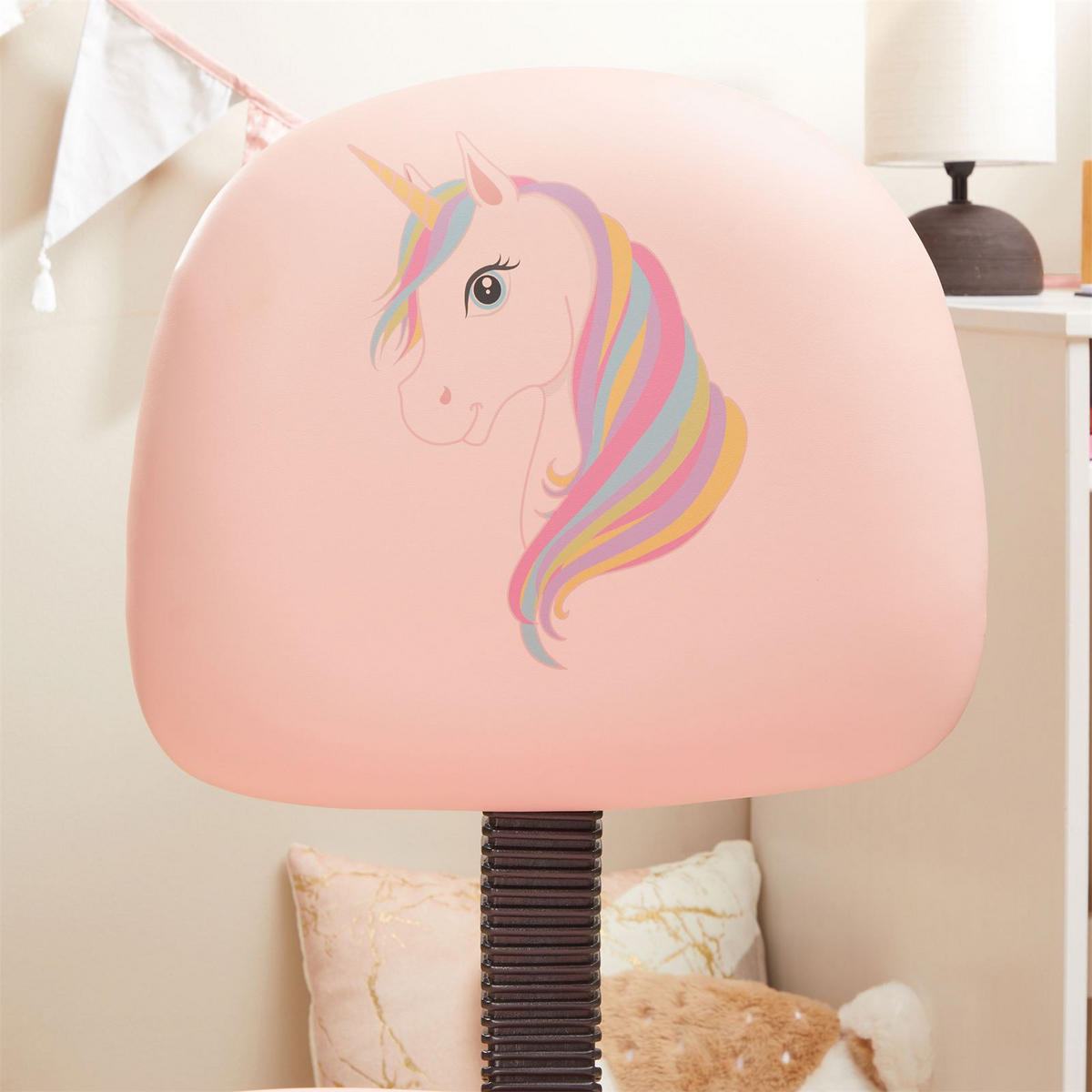 KINDERDREHSTUHL UNICORN - Rosa, Textil (40/80/40cm) - CARO-Möbel