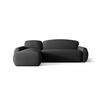 ECKSOFA mit Schlaffunktion LUCAS Curio 97 Links - Dunkelgrau, Textil (240/145cm) - Bedante
