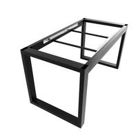 TISCHBEINE Eta Split Metall Schwarz 72cm Ausziehbarer - Schwarz, Metall (70/72/140cm) - Metalo Pro