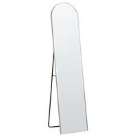 STEHSPIEGEL silber 36/150 cm Bagnolet - Silberfarben, Metall (36/150/40cm) - Beliani