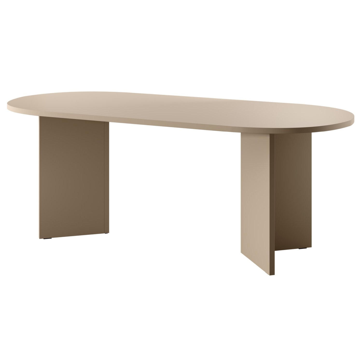 ESSTISCH Ovo Cappuccino 90x204 cm - Beige, Holzwerkstoff (204/90/75cm) - Selsey