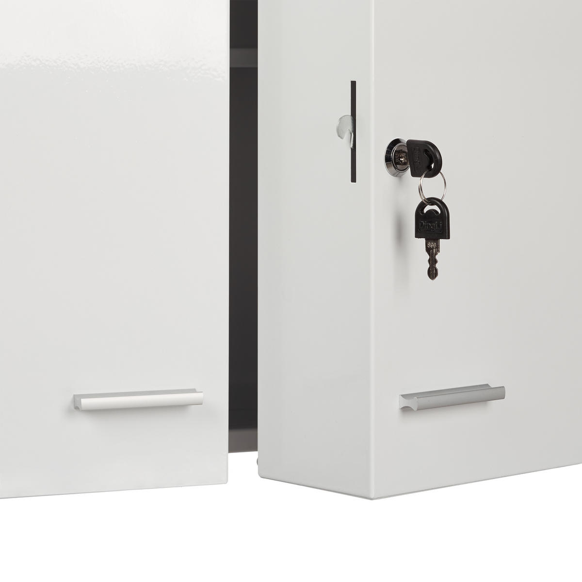 LÉKARNA - bílá, kov (53/53/21.5cm) - Relaxdays