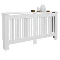 HEIZKÖRPERVERKLEIDUNG Landhausstil 152 x 19 x 82 cm Weiß - Weiß, Holzwerkstoff (19/152/82cm) - ECD-Germany
