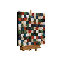 HOLZBILD Bunt 75/75 cm - Multicolor, Holz (7/75cm) - KUNSTLOFT