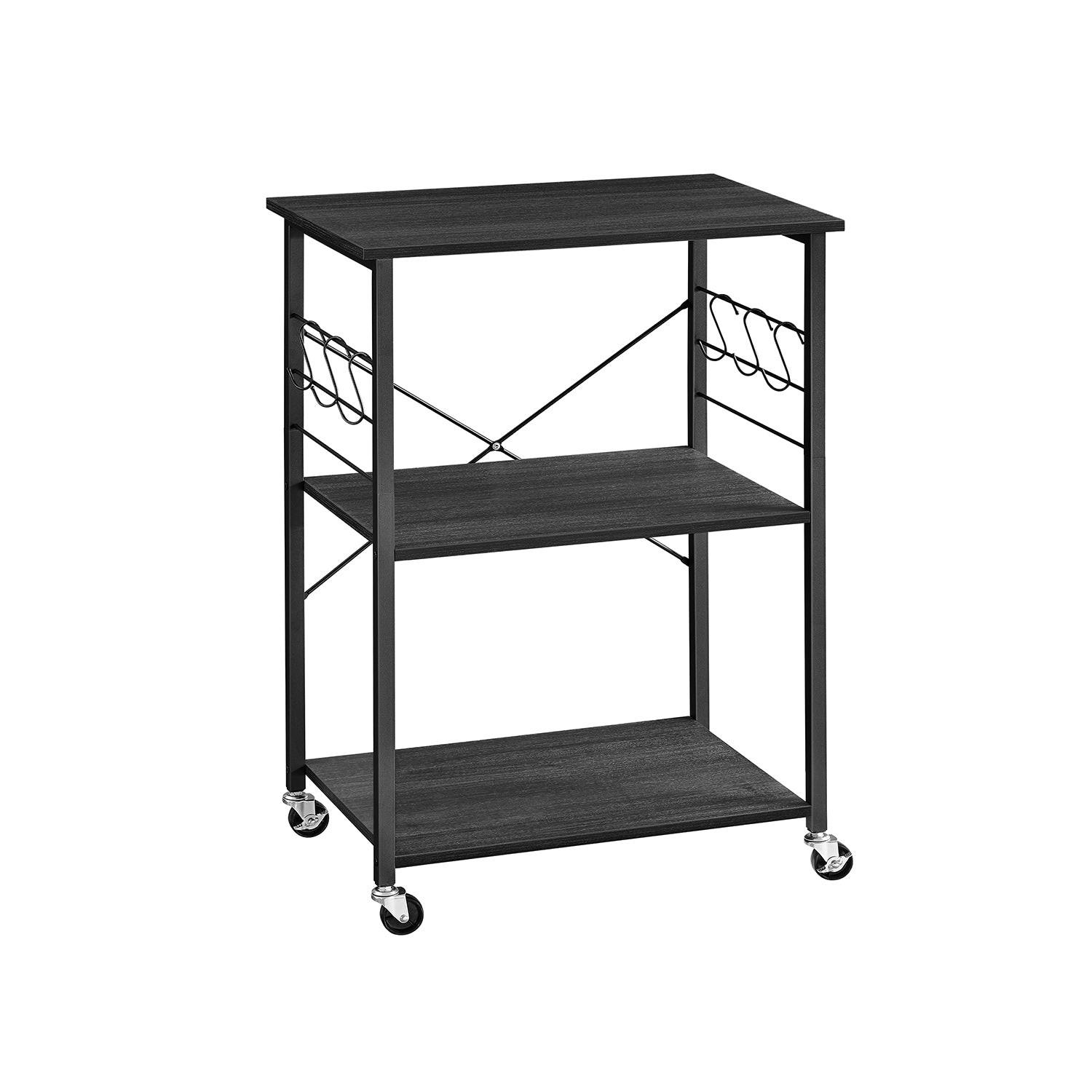 KÜCHENREGAL OSLO - Eukalyptusholzfarben, Holzwerkstoff (60/89/40cm) - Hansiro