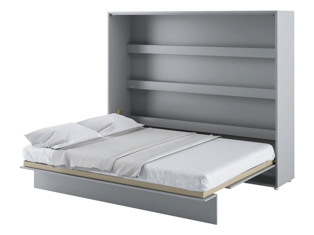 SCHRANKBETT Bed-Concept BC-14 160x200 - Grau, Holz/Holzwerkstoff (160/200cm) - MIRJAN24