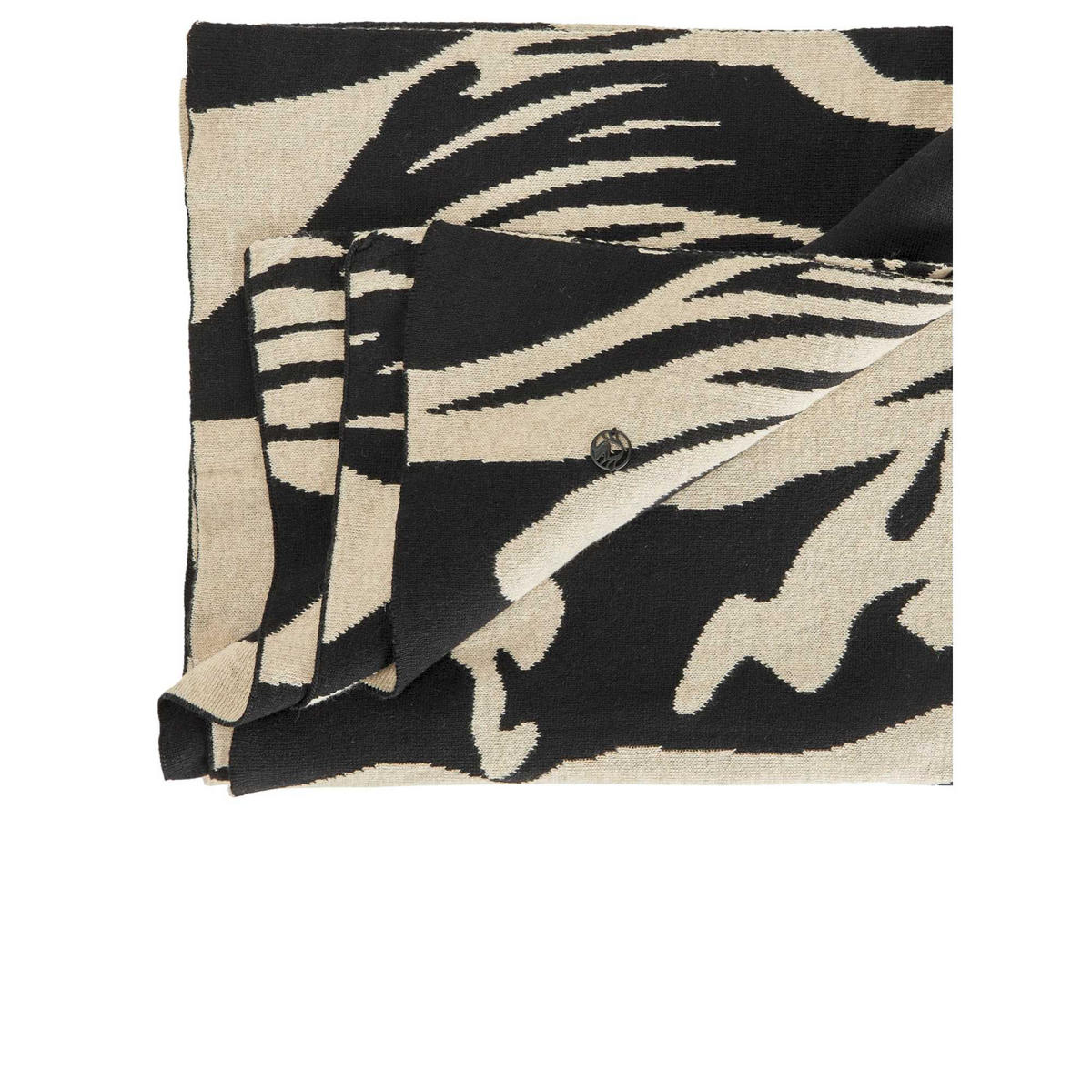 WOHNDECKE TIGER - Schwarz, Textil (130/170cm) - Sportalm Kitzbühel