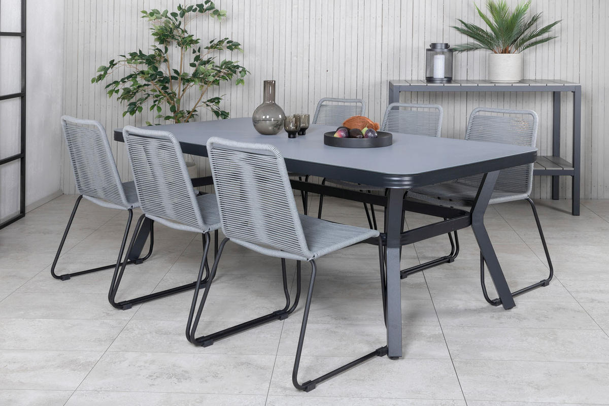 GARTENSTUHL 2er Set Grau - Grau, Holzwerkstoff (55/85/66cm) - ebuy24