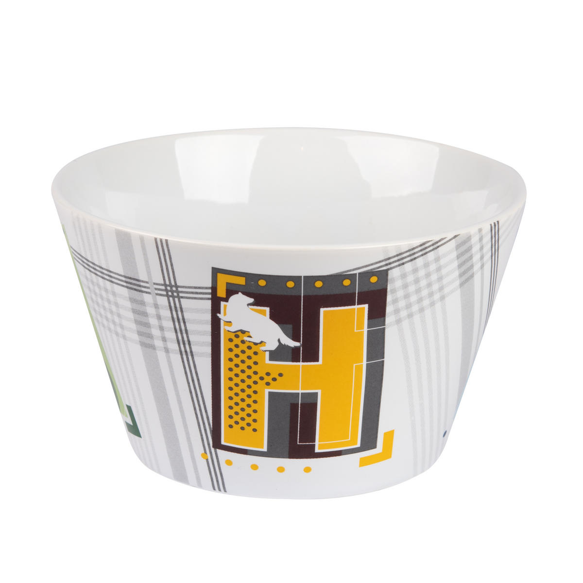 MÜSLISCHALE Harry Potter Hogwarts Häuser Weiß 500 ml - Weiß, Keramik (14cm) - United Labels